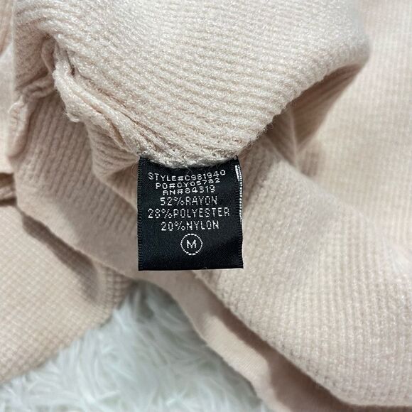 Cyrus Open Front Waterfall Cardigan Woman’s Medium Peach - Picture 9 of 13